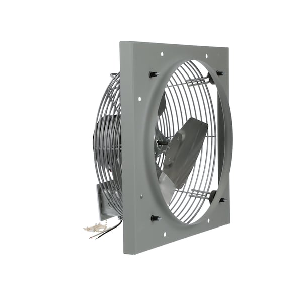 Exhaust Fan, 12" TEAO Motor, 120V, With Venturi, 1/12HP, 3-Speed, Gray